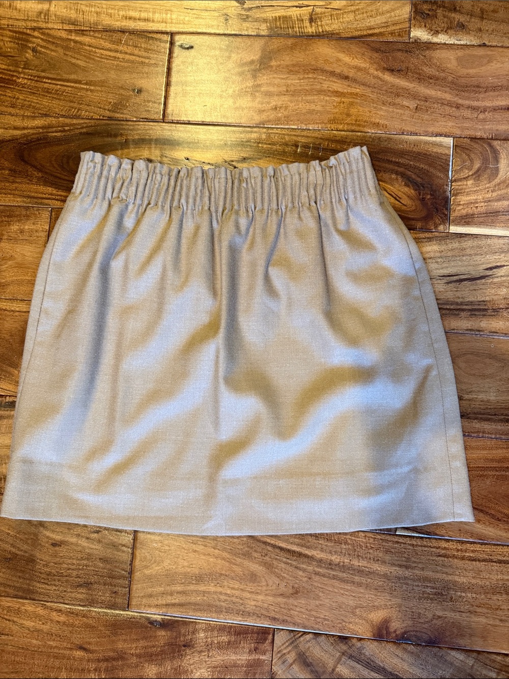 JCrew Factory, Elastic-Waist khaki Women’s Skirt, Sz 6, EUC
